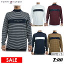【30%OFF SALE】トミー ヒルフィガー ゴルフ TOMMY HILFIGER GOLF 日本正規品 メンズ ハイネックシャツ 長袖 モックネックシャツ UVカット ストレッチ 配色切替 ロゴプリント ゴルフウェア