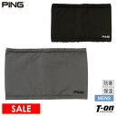 【30%OFF SALE】ピン PING メンズ ネックウォーマー 中綿ネックウォーマー 裏起毛 保温 防寒 ロゴプリント ゴルフ