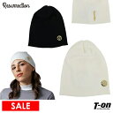 【30%OFF SALE】レザレクション Resurrection メンズ レディース ニット帽 ニットキャップ ニットビーニー ゴールドロゴプレート ゴルフ