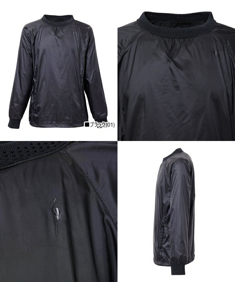 ジュン＆ロペ ジュンアンドロペ JUN＆ROPE メンズ ブルゾン ライトウェイトブルゾン スニードジャック プルオーバー 防風 軽量 リモンタ リップストップ素材 ロゴプリント 【送料無料】 ゴルフウェア