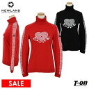 【Fashion THE SALE】【40%OFF SALE】ニューランド NEWLAND 日本正規品 レディース セーター タートルネックセーター ニットプルオーバー イタリア製 ハートモチーフ 袖アニマル風柄ラインデザイン 【送料無料】