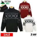 【30%OFF SALE】ガッチャ ガッチャゴルフ GOTCHA GOLF メンズ セーター タートルネックセーター ニット 日本限定 雪柄ジャガード ノルディ...