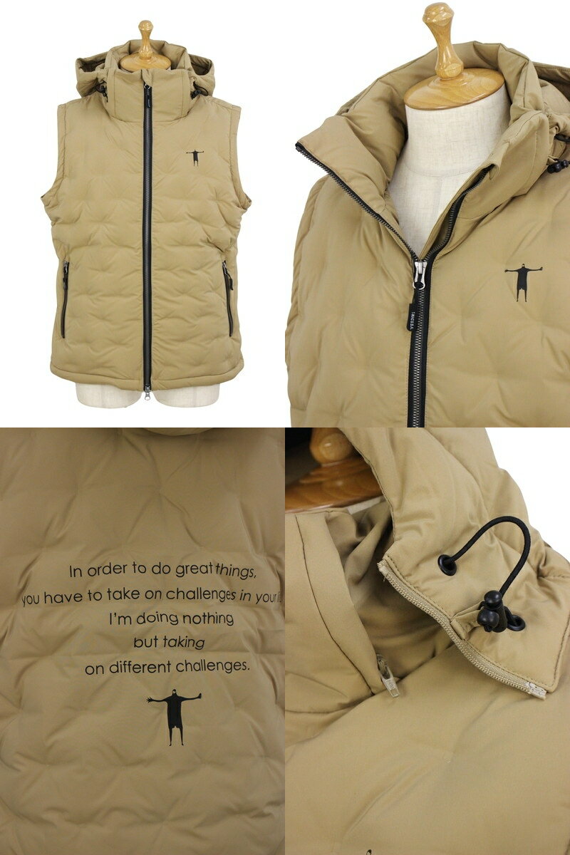 【40％OFF SALE】ティーマック T-MAC メンズ ベスト ダウンベスト シームレスダウンベスト 保温 防寒 防風 ストレッチ フード取り外し可 バックロゴプリント 【送料無料】 ゴルフウェア