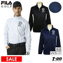 【30%OFF SALE】フィラ フィラゴルフ FILA GOLF メンズ ポロシャツ 長袖 ハーフジップシャツ ハイネックシャツ 裏起毛 UVカット 幾何学ロ...