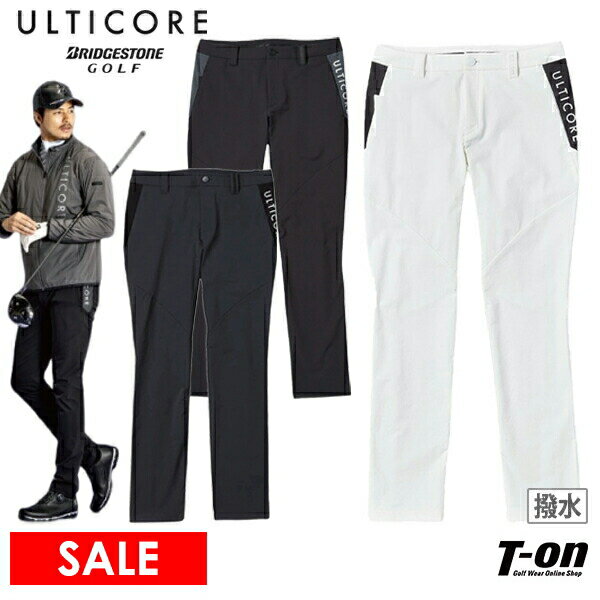アルティコア ブリヂストン ゴルフ ULTICORE BRIDGESTONE GOLF メンズ パンツ ロングパンツ 撥水 4WAYストレッチ コーデュラ素材 サイド配色切替デザイン ロゴプリント 【送料無料】 2024 秋冬 新作 ゴルフウェア その1