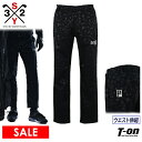 【30%OFF SALE】SY32 ABSOLUTE エスワイサーティトゥ アブソリュート 日本正規品 メンズ パンツ ロングパンツ スリムテーパードパンツ サテンカモジャガード生地 ストレッチ ウエスト伸縮 迷彩柄 ロゴプリント 【送料無料】 ゴルフウェア(4)