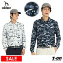 【50%OFF SALE】アダバット adabat メンズ ポロシャツ 長袖 ゴルフマップデザイン 長袖ポロシャツ 【送料無料】 ゴルフウェア