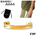 バンデル BANDEL メンズ レディース バングル ブレスレット ムータマリンコラボ チタン素材 純チタン製バングル 内側セラミック内蔵 ゴールド 高級感 軽...