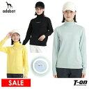 【50%OFF SALE】アダバット adabat レディース セーター【手洗い可】ラインストーンロゴデザイン ハイネック長袖セーター 【送料無料】 ゴルフウェ...