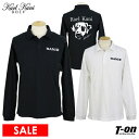 【30%OFF SALE】カール カナイ ゴルフ Karl Kani GOLF メンズ ポロシャツ 長袖 コットン100% ドッグポロ ダルメシアンワッペン ロ...