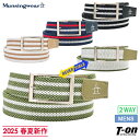 【タイムセール 5/7 13:00迄 10%OFF】マンシングウェア Munsingwear メンズ ベルト リバーシブル ストレッチメッシュベルト ゴムベルト...