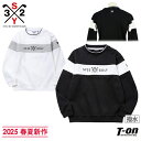 SY32 by SWEET YEARS GOLF エスワイサーティトゥ バイ スィートイヤーズ ゴルフ 日本正規品 メンズ トレーナー 長袖 低めハイネック 軽量 配色デザイン 表面編地調 ロゴプリント 肩ボタン BUTTON MOCK SHIRTS 【送料無料】 2025 春夏 新作 ゴルフウェア