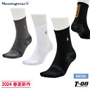 マンシングウエア エンボイ Munsingwear ENVOY メンズ ソックス ミドル丈 足袋型ゴルフソックス 抗菌 ピエクレックス素材 3D設計 ラインロゴジャガード 2024 春夏 新作 ゴルフ