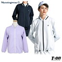 マンシングウェア ブルゾン レディース マンシングウェア Munsingwear レディース ブルゾン ダンボールニットジャケット ストレッチ 異素材切替デザイン 配色ライン ロゴ刺繍 M～3L 【送料無料】 2024 春夏 新作 ゴルフウェア