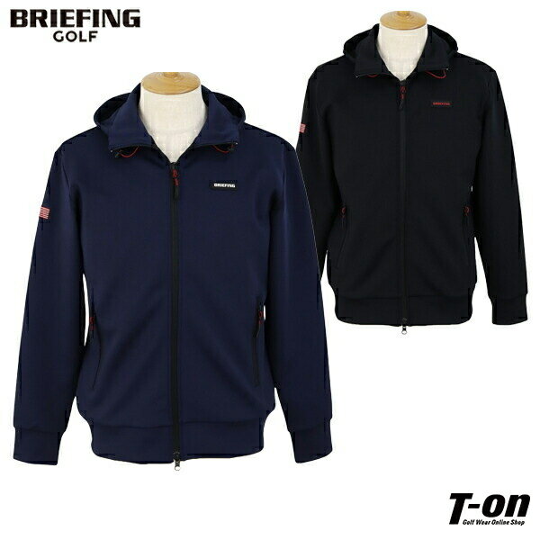 ブリーフィング ゴルフ BRIEFING GOLF メンズ パーカー ブルゾン フーディブルゾン MS 3D LOGO PARKA ストレッチ バックエンボスロゴ  2024 春夏 新作 ゴルフウェア