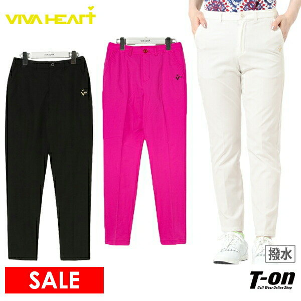 楽天【T-on】ティーオンビバハート VIVA HEART レディース パンツ ロングパンツ 撥水 4WAYストレッチ センタープレス テーパードシルエット ロゴ刺繍付 【送料無料】 2024 春夏 新作 ゴルフウェア