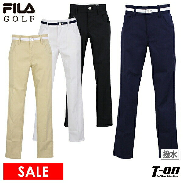 楽天【T-on】ティーオンフィラ フィラゴルフ FILA GOLF レディース パンツ ロングパンツ 9分丈パンツ 撥水 吸汗速乾 ストレッチ ロゴ刺繍 2024 春夏 新作 ゴルフウェア