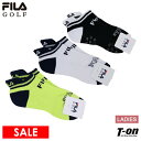 フィラ フィラゴルフ FILA GOLF レディース ソックス アンクル丈ソックス スニーカー丈ソックス 厚底パイルクッション付き ロゴジャガード 消臭 2024 春夏 新作 ゴルフ