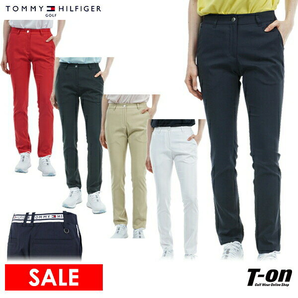 楽天【T-on】ティーオントミー ヒルフィガー ゴルフ TOMMY HILFIGER GOLF 日本正規品 レディース パンツ ロングパンツ ストレッチ 吸水速乾 ウエスト後ろロゴジャガードゴム入り サイドロゴ刺繍 【送料無料】 2024 春夏 新作 ゴルフウェア