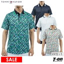 トミー ヒルフィガー ゴルフ TOMMY HILFIGER GOLF 日本正規品 メンズ ポロシャツ 半袖 UVカット 吸水速乾 抗菌防臭 THモノグラム柄 M～3Lまで 【送料無料】 2024 春夏 新作 ゴルフウェア