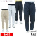 楽天【T-on】ティーオントミー ヒルフィガー ゴルフ TOMMY HILFIGER GOLF 日本正規品 メンズ パンツ ロングパンツ リラックステーパードパンツ アンクル丈 UVカット 吸水速乾 ストレッチ 異素材切替 ロゴ刺繍 M～3Lまで 【送料無料】 2024 春夏 新作 ゴルフウェア