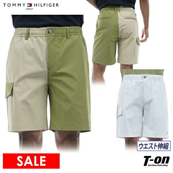 トミー ヒルフィガー ゴルフ TOMMY HILFIGER GOLF 日本正規品 メンズ パンツ ショートパンツ ハーフパンツ リラックスカーゴ ストレッチ ウエスト伸縮 ワンポイントロゴ 【送料無料】 2024 春夏 新作 ゴルフウェア