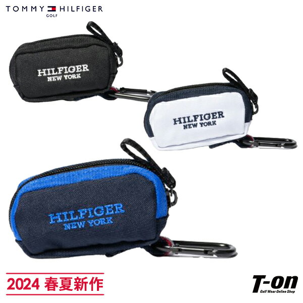 トミー ヒルフィガー ゴルフ TOMMY HILFIGER GOLF 日本正規品 メンズ レディース ボールケース ボールポーチ ボールホルダー 2個用 カラーブロック ロゴ刺繍 2024 春夏 新作 ゴルフ