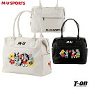 MUスポーツ エムユー スポーツ M.U SPORTS MUSPORTS メンズ レディース ボストンバッグ シューズ袋付き レザー調 アーモ メルー フラワー...