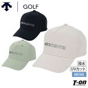 デサントゴルフ デサント DESCENTE GOLF メンズ キャップ ストレッチキャップ 耐久撥水 UVカット 立体ロゴ サイズ調整可能 2024 春夏 新作 ゴルフ