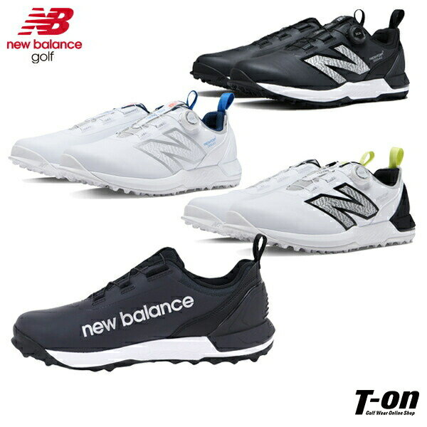 ニューバランス ゴルフ new balance golf メンズ レディース シューズ ゴルフシューズ スパイクレスシューズ 2E 2500 BOA ダイヤル式サイズ調節 ビッグロゴデザイン  2024 春夏 新作 ゴルフ