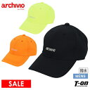 【50%OFF SALE】アルチビオ archivio メンズ キャップ 撥水 サイズ調節可 ネオンカラー ロゴ刺繍 シンプルデザイン ゴルフ