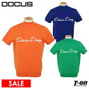 【10%OFF SALE】ドゥーカス DOCUS メンズ セーター 半袖 ニット ハイネック モックネック ロゴジャガード シリコンロゴワッペン 【送料無料】 ...