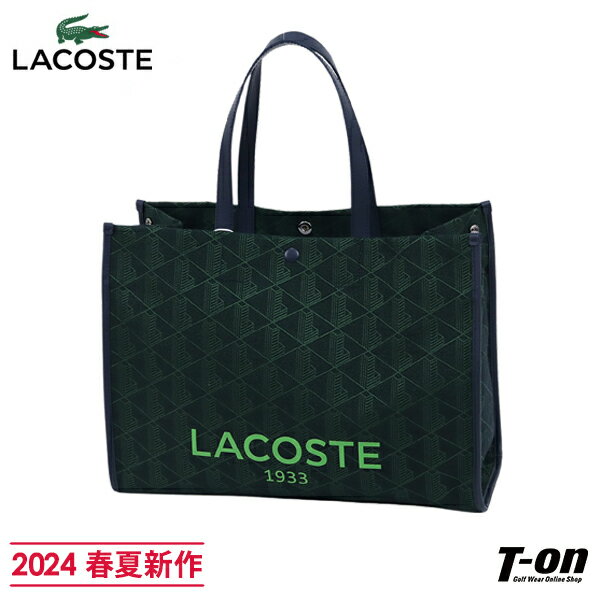 ラコステ トートバッグ メンズ ラコステ LACOSTE　日本正規品 メンズ レディース ボストンバッグ トートバッグ ジオメトリック柄ジャガード 幾何学柄 ロゴプリント 【送料無料】 2024 春夏 新作