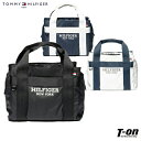 トミー ヒルフィガー ゴルフ TOMMY HILFIGER GOLF 日本正規品 メンズ レディース カートバッグ ラウンドバッグ トートバッグ スクエア型 マット調 フェイクレザー素材 配色ロゴ 2024 春夏 新作 ゴルフ