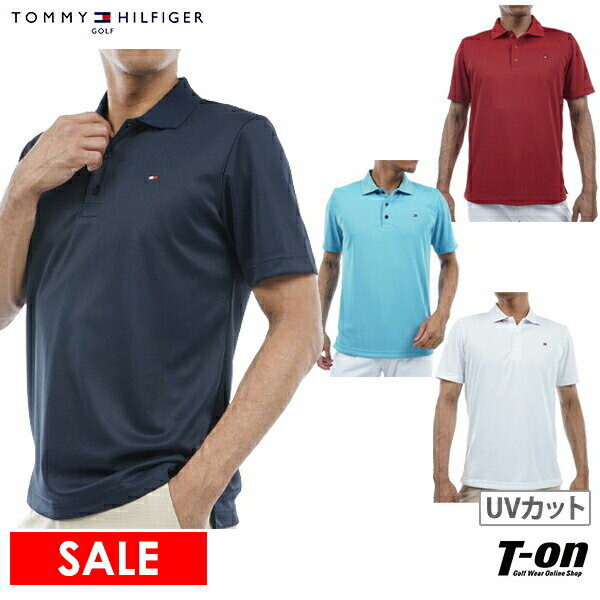 トミー ヒルフィガー ゴルフ TOMMY HILFIGER GOLF 日本正規品 メンズ ポロシャツ 半袖 UVカット 吸水速乾 ストレッチ ベーシックフラッグ M～3Lまでご用意 【送料無料】 2024 春夏 新作 ゴルフウェア