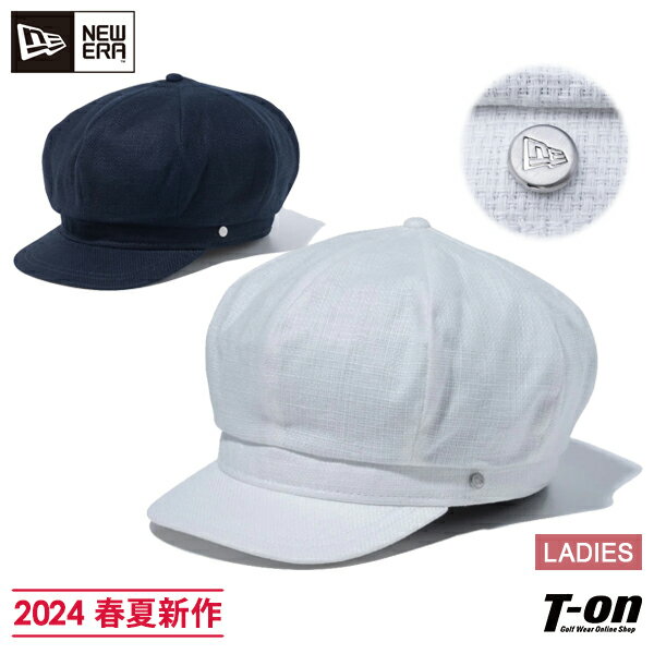 ニューエラ ゴルフ ニューエラ NEW ERA 日本正規品 レディース キャップ キャスケット 綿麻混素材 抗菌スウェットバンド メタルロゴピン 2024 春夏 新作 ゴルフ