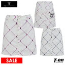 【50%OFF SALE】ティーマック T-MAC レディース スカート ストレッチ BEAR柄 クマモチーフラインプリント サイドスリット ゴルフウェア