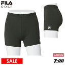 【30％OFF SALE】フィラ フィラゴルフ FILA GOLF レディース レギンス 1分丈 スパッツ インナーパンツ アンダーウェア 吸汗速乾 ストレッチ ロゴプリント付 ゴルフ