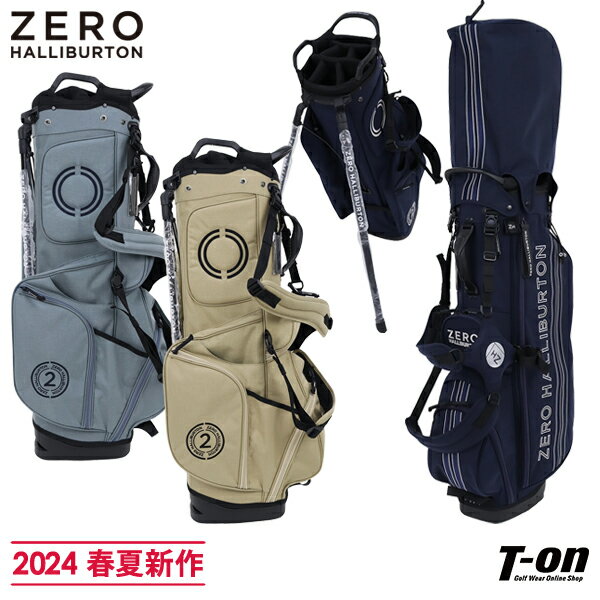 バートン ゼロハリバートン ゴルフ ZERO HALLIBURTON GOLF メンズ レディース キャディバッグ スタンド式キャディバッグ 9型 46インチ対応 コーデュラナイロン ロゴ刺繍デザイン 【送料無料】 2024 春夏 新作 ゴルフ