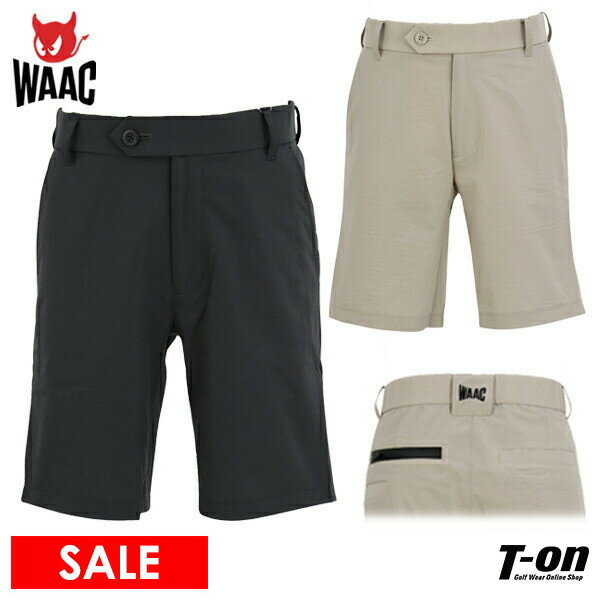 ワック WAAC 日本正規品 メンズ パンツ ショートパンツ ハーフパンツ ストレッチ 通気 ワッシャー調素材 ウエスト一部伸縮 【送料無料】 2024 春夏 新作 ゴルフウェア