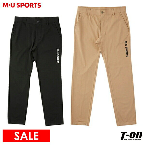 楽天【T-on】ティーオンMUスポーツ エムユー スポーツ M.U SPORTS MUSPORTS メンズ パンツ ロングパンツ イージーパンツ ストレッチ ロゴプリント 【送料無料】 2024 春夏 新作 ゴルフウェア