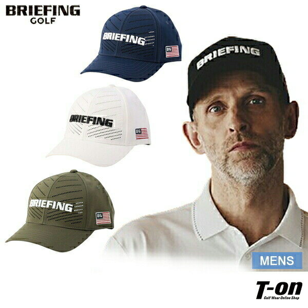 楽天【T-on】ティーオンブリーフィング ゴルフ BRIEFING GOLF メンズ キャップ パンチングメッシュフロントパネル 立体ロゴ刺繍 サイズ調整可能 2024 春夏 新作 ゴルフ