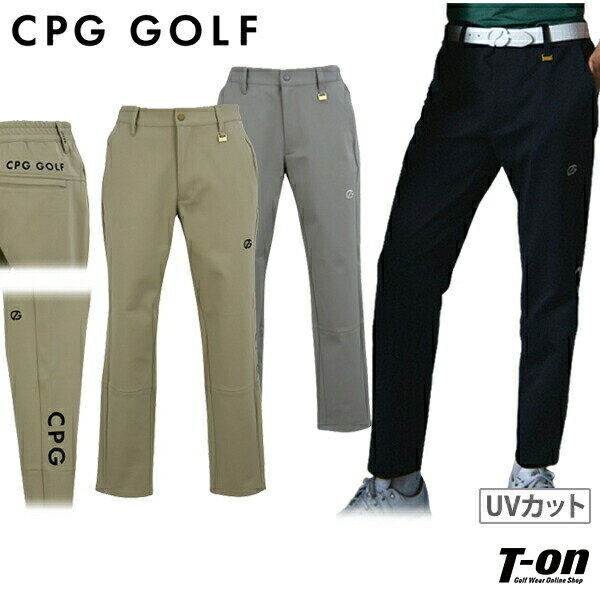 シーピージー ゴルフ CPG GOLF メンズ パンツ ロングパンツ UVカット ストレッチ ジョガータイプパンツ ロゴプリント  2024 春夏 新作 ゴルフウェア