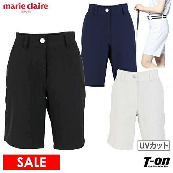 楽天【T-on】ティーオンマリクレール マリ・クレール スポール marie claire sport レディース パンツ ショートパンツ UVカット 吸汗速乾 ストレッチ ロゴ刺繍 M～3Lまで 2024 春夏 新作 ゴルフウェア