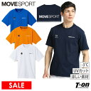 ムーブスポーツ MOVESPORT メンズ Tシャツ 半袖 クルーネック -3℃ UVカット 吸汗速乾 バックロゴプリント M～4Lまでご用意 2024 春夏 新作