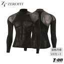 ゼロフィット ZEROFIT メンズ アンダーウェア 長袖 インナーシャツ ハイネックシャツ モックネック 冷感 メッシュインナー 速冷 アイスウィーブ ゴルフウェア(4)
