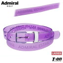 【Fashion THE SALE】【10%OFF SALE】アドミラルゴルフ Admiral Golf 日本正規品 レディース ベルト クリアテープベルト ビニールベルト クリアベルト ロゴデザイン 細ベルト ゴルフ(4)