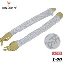 ジュン&ロペ ジュンアンドロペ JUN&ROPE レディース アームカバー アームガード ストレッチ素材 ロゴプリント 総柄デザイン 上部滑り止めテープ付 紫外...