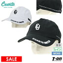 【30%OFF SALE】クアルトユナイテッド Cuarto UNITED メンズ キャップ レインキャップ 耐水 透湿 メッシュ裏地付 ロゴプリント 配色ライ...