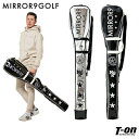 ミラーナインゴルフ MIRROR9GOLF メンズ レディース クラブケース レンジケース 5〜7本収納可 ショルダーベルト付 エナメル素材 星 スター ロゴ刺...